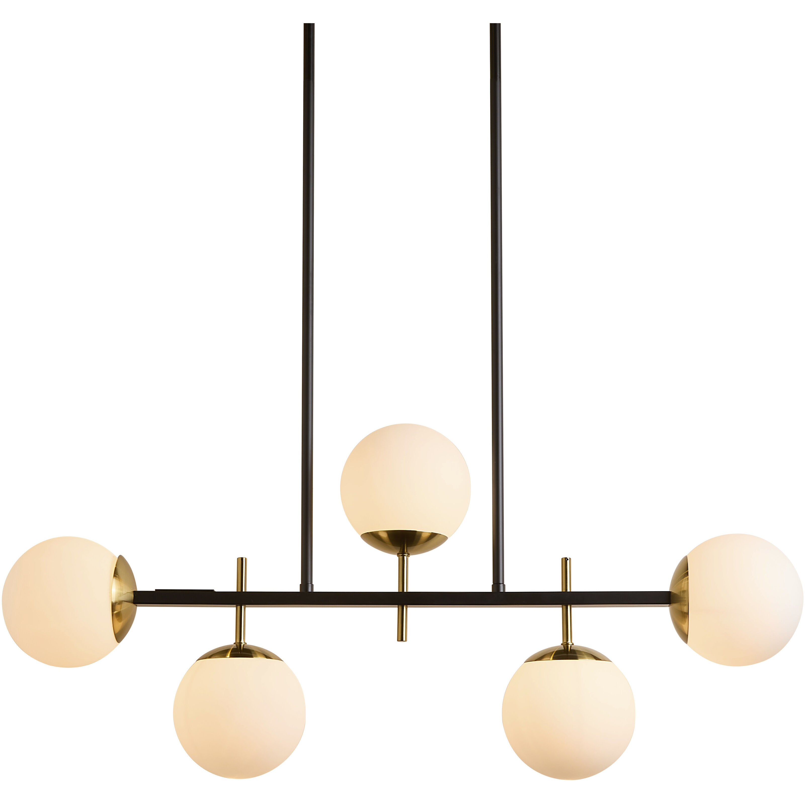 Keiley LED 36 inch White / Matte Black Chandelier Ceiling Light